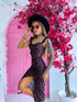 "RUBY FLOWER SORBET 89" midi kleita - sarkana ar melnu